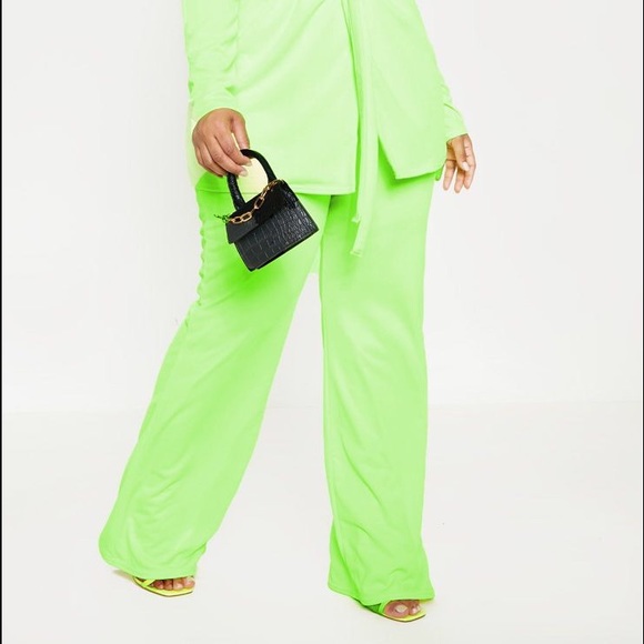 PrettyLittleThing Pants - Neon Lime Jacket & Pants Set 🤩